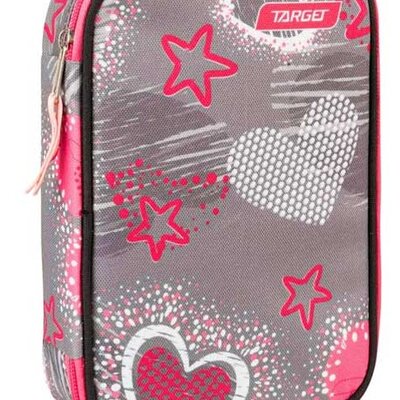 Target Puna pernica Multy Grey Hearts 26264