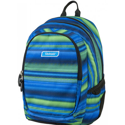 TARGET 3 ZIP - Ranac za školu LARGE ALLOVER Classic Flash Blue 21437