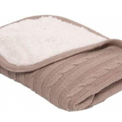 KIKKA BOO Ćebence za bebe - Pleteno SHERPA - braon 31103010031