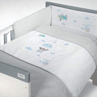 KLUPS Posteljina za bebe SET 2 dela AIRPLANES C-2/K310