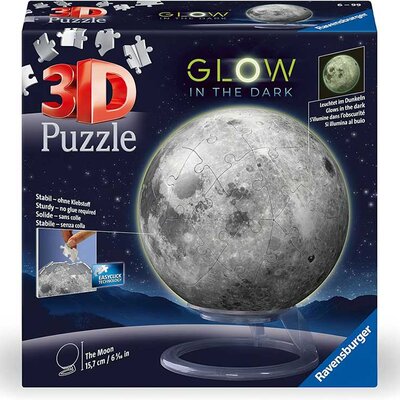 3D Puzzle Mesec koji svetli u mraku 72 dela Ravensburger 11586