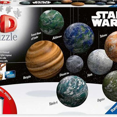 3D Puzzle Planete Star Wars galaksije 531 deo Ravensburger 11577