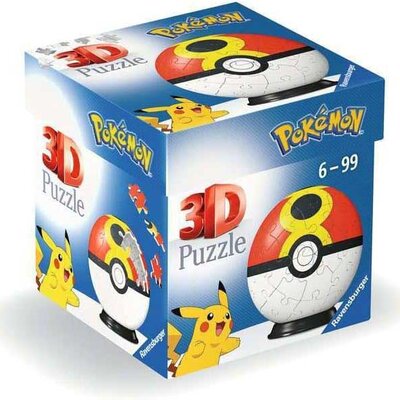 3D Puzzle slagalica Poke lopta Repeat Pokemon 54 dela Ravensburger 11628