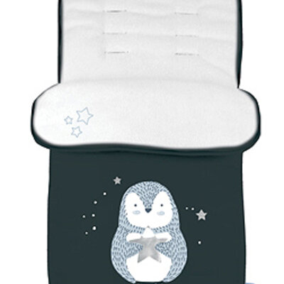 KIKKA BOO Zimska navlaka za kolica POLAR Pingui Black 31108040051