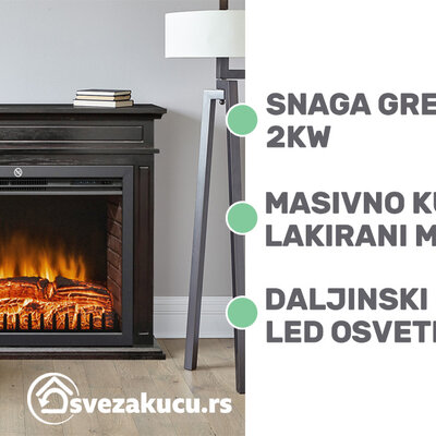 Električni samostojeći kamin 2000W FKK22