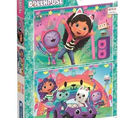 Puzzle slagalice 2x60 delova Gabbys Dollhouse Clementoni 24819