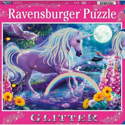 Glitter puzzle slagalice za decu 100XXL delova Svetlucavi jednorog Ravensburger 12980