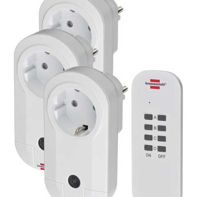 Brennenstuhl Strujne utičnice sa daljinskim upravljačem 1 + 3 RC-CE1-3001DE3726