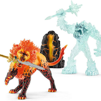 Schleich Figure Eldrador - Čudovište mraza protiv vatrenog lava 42455