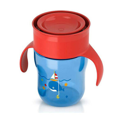 AVENT Magična šolja 260ml 4449 BLUE/RED SCF782/15