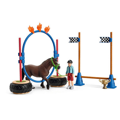 Schleich Figure Konji - Velški poni na takmičenju 42482