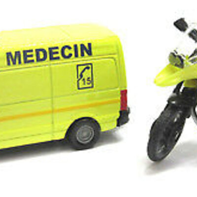 SIKU Set Ambulantna kola i motor - Ambulance Set 1654