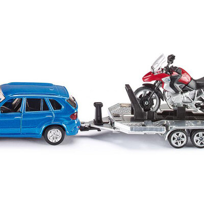 SIKU Autić BMW X5 sa prikolicom i motorom 2547
