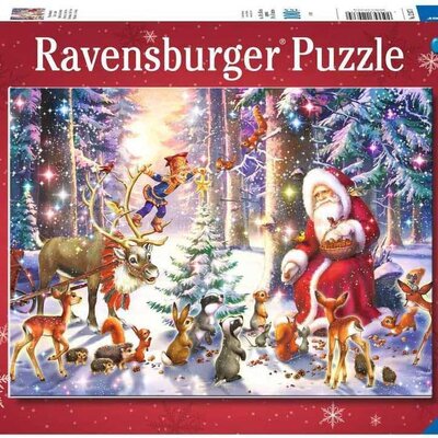 Puzzle slagalice za decu 100XXL delova Božić u šumi Ravensburger 12937