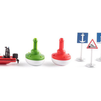 SIKU Set znakova za vodu + čamac - Accessories waterways 5592