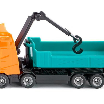 SIKU Kamion damper sa kranom - Volvo Roll-off tipper with crane 1683