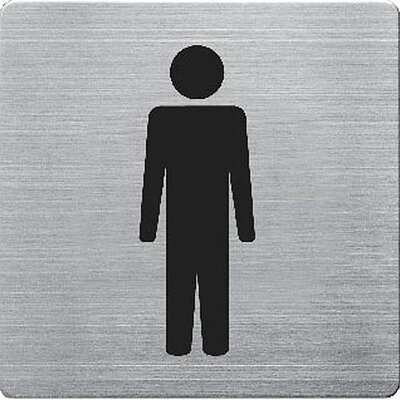 Aluminijumski Piktogram Za Muški Toalet Alco 450-2