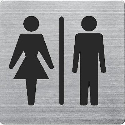 Aluminijumski Piktogram Za Toalet Alco 450-3