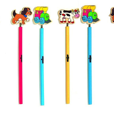 WOODY Drvene olovke 2 kom. HAPPY ENGINE - Ordinary pencils 93038