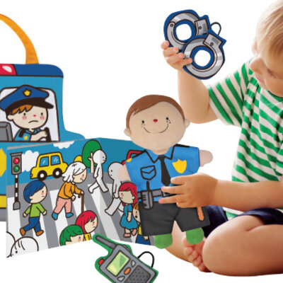 KSKIDS Set POLICAJAC I VATROGASAC - Role Play Doll Sets - Policeman and Fireman - KA10778