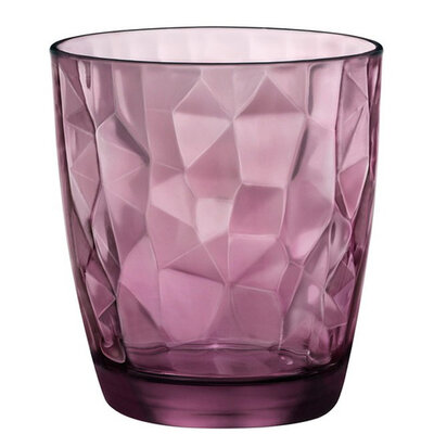 Bormioli Rocco čaša za vodu Diamond aqua ljubicasta 30cl 3u1 350230