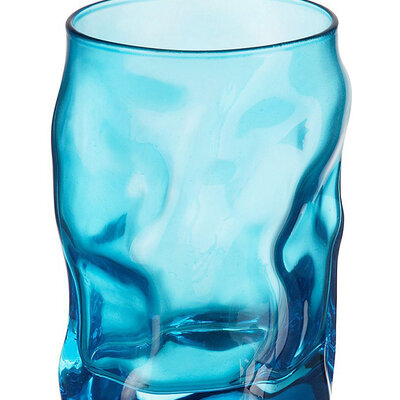 Bormioli Rocco čaša za vodu Sorgente acqua 30cl 3u1 Azurno plava 340420-588