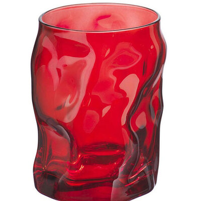 Bormioli Rocco čaša za vodu Sorgente acqua 30cl 3u1 crvena 340420-589