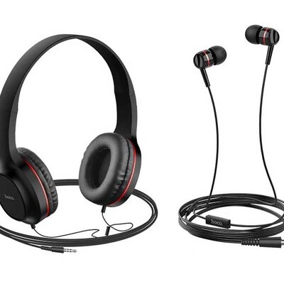 Dva para slušalica sa mikrofonom Hoco W24 Red