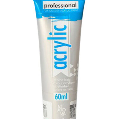 PROFESSIONAL Acrylic - Akrilna boja SREBRNA 60ml 640810