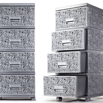 Kuhinjske police Monako Raf 1-4 sive