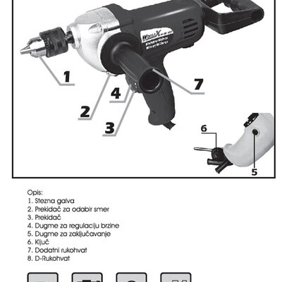Mešač-bušilica WSB250 71025000