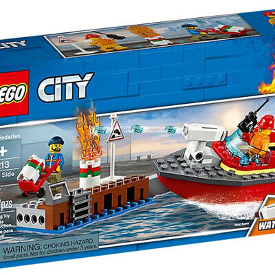 LEGO® City Kocke - Vatrogasci - Požar na doku 60213
