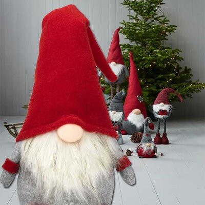 Novogodišnja figura Deda Mraza V53cm Crveni