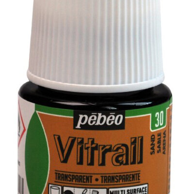 PEBEO Vitrail Stained Glass Effect Paint - Boja za staklo 45ml PESAK - Transparent 664416