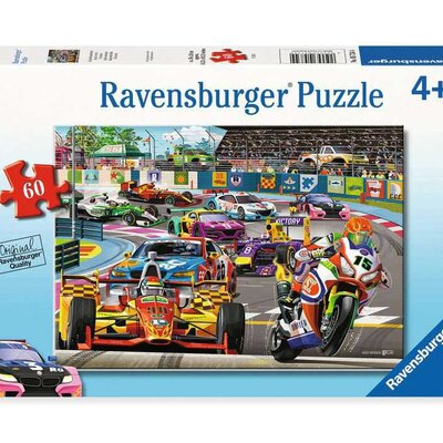 Puzzle slagalice za decu 60 delova Automobilska trka Ravensburger 05734