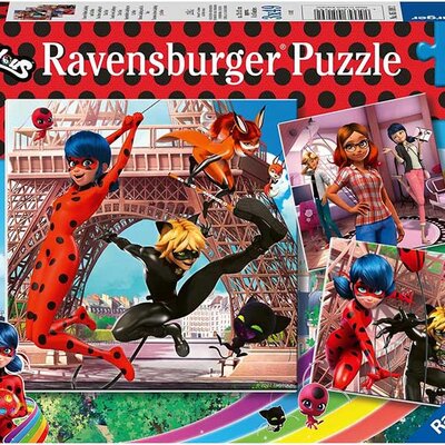 Puzzle slagalice za decu 3x49 delova Miraculous Ravensburger 05189
