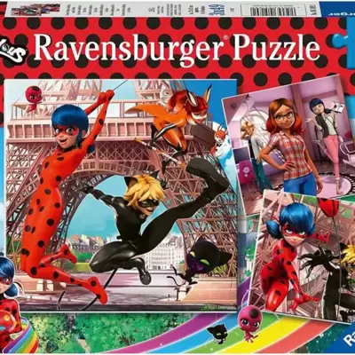 Puzzle slagalice za decu 3x49 delova Miraculous Ravensburger 05189