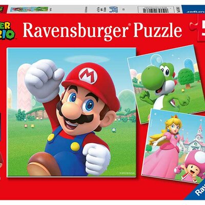 Puzzle slagalice za decu 3x49 delova Super Mario Ravensburger 05186