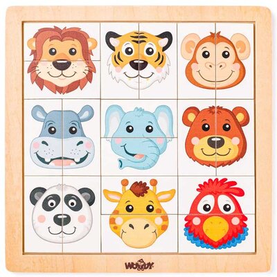 WOODY Moj prvi drveni puzzle Divlje životinje 90316