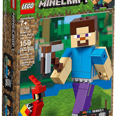 LEGO® Kocke Minecraft - Velika figura Stiva sa papagajem 21148