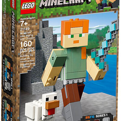 LEGO® Kocke Minecraft - Velika figura Aleksa sa piletom 21149