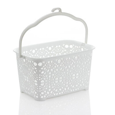 Monako korpica za štipaljke bela