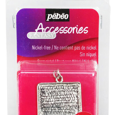 PEBEO Fantasy Accessories - Podloga od metala za nakit KVADRATNI PRIVEZAK 664357