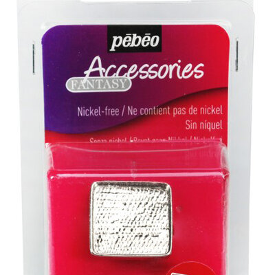 PEBEO Fantasy Accessories - Podloga od metala za nakit KVADRATNI PRSTEN 664350