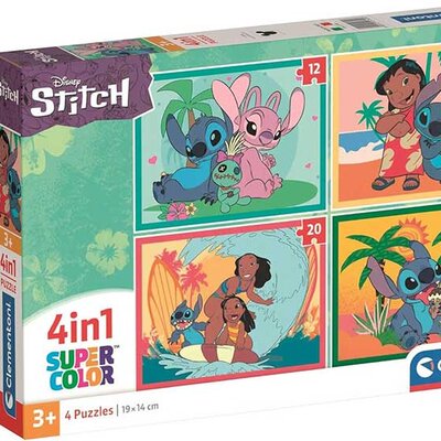 Puzzle slagalice 4u1 Stitch Clementoni 21745