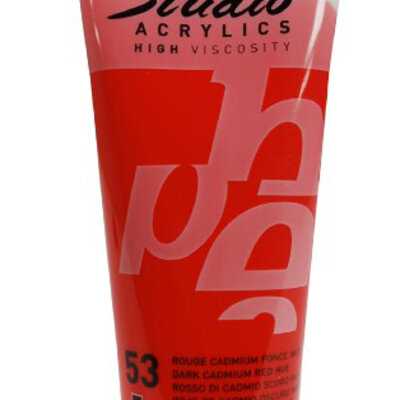 PEBEO Studio Acrylics High Viscosity - Akrilna boja - Dark Cadmium Red Hue 53 - 100ml 661053