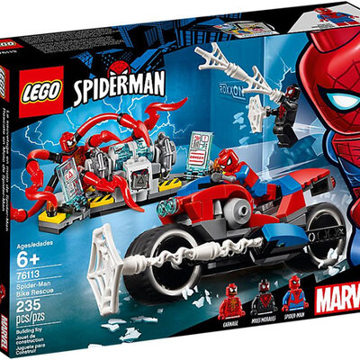 LEGO® Kocke Super Heroji - Spajdermen - Pomoć na motoru 76113