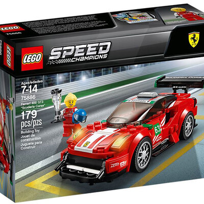 LEGO® Kocke Speed Champions - Ferrari 488 GT3 Scuderia Corsa 75886