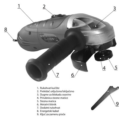 Brusilica ugaona AG800-125 Evolution 120400120