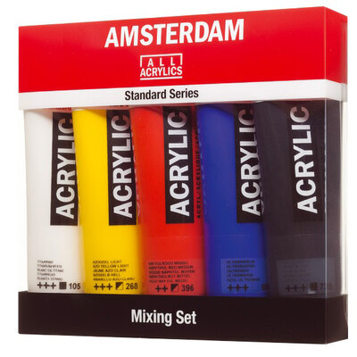 TALENS Amsterdam All Acrylics Standard Series - Mixing Set - Akrilne boje 5x120ml 680901